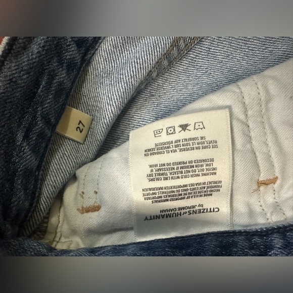 Citizens of Humanity Cora Crop Relaxed Undone Hem
Premium Button Fly Jeans Sz 27 - Picture 13 of 13